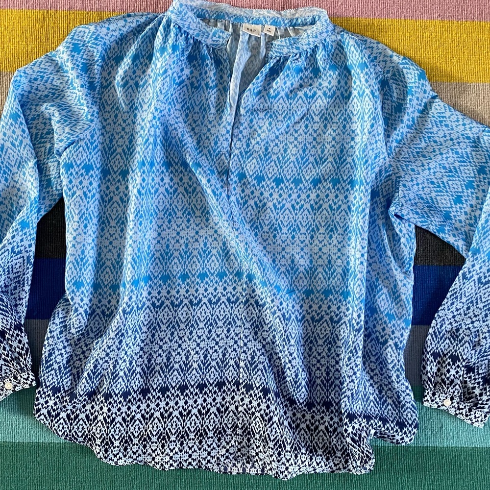 GAP Tunic in shades of blue, size M